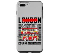 I Love London, Cool London UK Red Bus Illustration Graphic Carcasa para iPhone 7 Plus/8 Plus