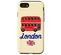 I Love London, Cool London UK Red Bus Illustration Graphic Carcasa para iPhone SE (2020) / 7 / 8