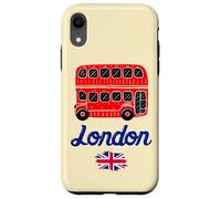 I Love London, Cool London UK Red Bus Illustration Graphic Carcasa para iPhone XR