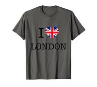 I Love London, Cool London with UK Flag Illustration Graphic Camiseta