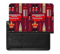 I Love London - Funda para pasaporte y organizador de tarjetas de vacunación, funda protectora de viaje impresa