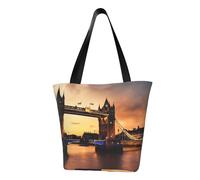 I Love London - Mochila multifuncional con estampado para mujer, para trabajo, viajes, compras, bolso de hombro, color negro, talla única, Negro, One Size