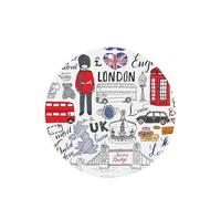 I Love London Printing - Ambientador para coche, 10 piezas, hojas aromáticas, accesorios para colgar en el coche con cuerdas para decoración