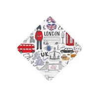 I Love London Printing - Ambientador para coche, 10 piezas, hojas aromáticas, accesorios para colgar en el coche con cuerdas para decoración