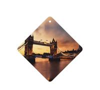 I Love London Printing - Ambientadores de coche para hojas colgantes perfumadas para baño, 10 unidades, con cuerda