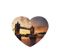 I Love London Printing - Ambientadores de coche para hojas colgantes perfumadas para baño, 10 unidades, con cuerda