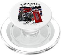 I Love London UK Flag with London Skyline Graphic London PopSockets PopGrip para MagSafe