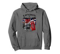 I Love London UK Flag with London Skyline Graphic London Sudadera con Capucha
