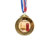 I Love London UK Post Office Flag Mark Gold Award Medal First Place Ribbon