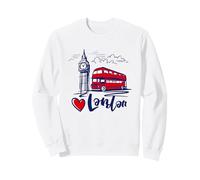 I Love London UK Sketch Drawing Novelty Cool Graphic London Sudadera