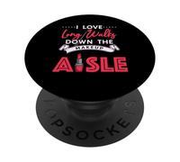 I Love Long Walks Down The Makeup Aisle Funny Makeup Lover PopSockets PopGrip Adhesivo