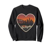 I Love Los Angeles Heart LA Hollywood - Recuerdo de atardecer Sudadera