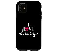 I Love Lucy A Love - Nombre de perro con diseño de corazón Carcasa para iPhone 11