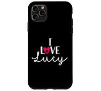 I Love Lucy A Love - Nombre de perro con diseño de corazón Carcasa para iPhone 11 Pro Max