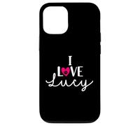 I Love Lucy A Love - Nombre de perro con diseño de corazón Carcasa para iPhone 12/12 Pro