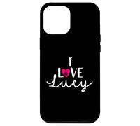 I Love Lucy A Love - Nombre de perro con diseño de corazón Carcasa para iPhone 12 Pro Max