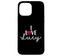 I Love Lucy A Love - Nombre de perro con diseño de corazón Carcasa para iPhone 13 Pro Max