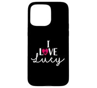 I Love Lucy A Love - Nombre de perro con diseño de corazón Carcasa para iPhone 15 Pro Max