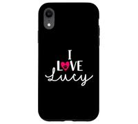 I Love Lucy A Love - Nombre de perro con diseño de corazón Carcasa para iPhone XR