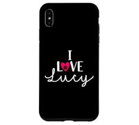 I Love Lucy A Love - Nombre de perro con diseño de corazón Carcasa para iPhone XS Max