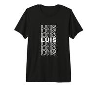 I Love Luis Retro Patrón Personalizado Nombre Camiseta Premium