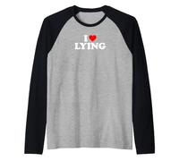 I Love Lying Camiseta Manga Raglan