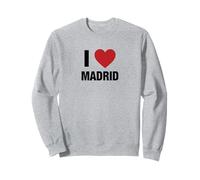 I Love Madrid, Ciudad de España con Corazón Rojo Sudadera