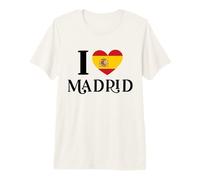 I Love Madrid España España - Bandera de corazón Camiseta Premium