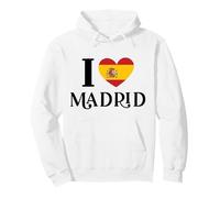 I Love Madrid España España - Bandera de corazón Sudadera con Capucha