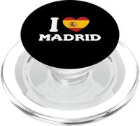 I Love Madrid España España Corazón Bandera PopSockets PopGrip para MagSafe