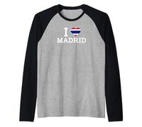 I Love Madrid Funny Thailand Flag Prank Joke Gag Novelty Camiseta Manga Raglan