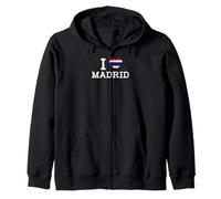 I Love Madrid Funny Thailand Flag Prank Joke Gag Novelty Sudadera con Capucha