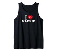 I Love Madrid Funny Turkish Flag Prank Joke Gag Cool Novelty Camiseta sin Mangas