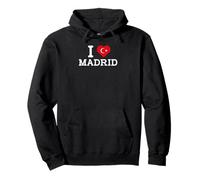 I Love Madrid Funny Turkish Flag Prank Joke Gag Cool Novelty Sudadera con Capucha