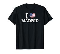 I Love Madrid Funny USA Flag Prank Joke Gag Prankster Humor Camiseta