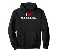 I Love Mafalda, Amo Mafalda Sudadera con Capucha