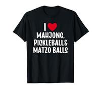 I Love Mahjong and Pickleball Matzo Balls Jewish Mom Grandma Camiseta