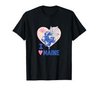 I Love Maine Blueberries Arte Mainer Camiseta