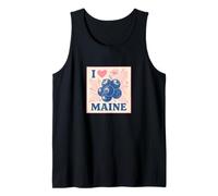I Love Maine Blueberries Arte Mainer Camiseta sin Mangas