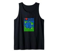 I Love Maine Blueberries Arte Mainer Camiseta sin Mangas