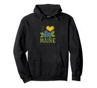 I Love Maine Blueberries Arte Mainer Sudadera con Capucha