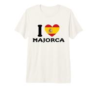 I Love Majorca España Corazón Bandera España Camiseta Premium