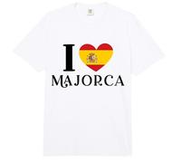 I Love Majorca España Corazón Bandera España Comfort Colors Adult Heavyweight T-Shirt