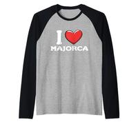 I Love Mallorca España Camiseta Manga Raglan