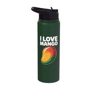 I Love Mango Tropical Fruit Passion Design Stainless Steel Insulated Water Bottle