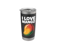I Love Mango Tropical Fruit Passion Design Vaso térmico de acero inoxidable de doble pared
