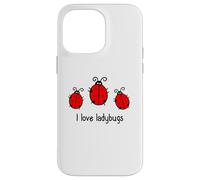 I Love Mariquitas Insectos Mariquita Escarabajo Mariquita Carcasa para iPhone 14 Pro Max