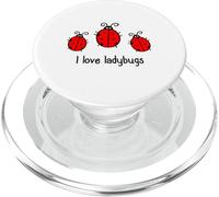 I Love Mariquitas Insectos Mariquita Escarabajo Mariquita PopSockets PopGrip para MagSafe