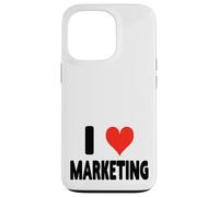 I Love Marketing - Heart Funny Ads Agencia de Publicidad Publicidad Carcasa para iPhone 13 Pro