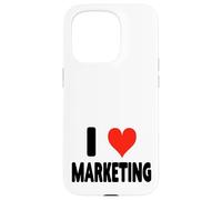 I Love Marketing - Heart Funny Ads Agencia de Publicidad Publicidad Carcasa para iPhone 15 Pro